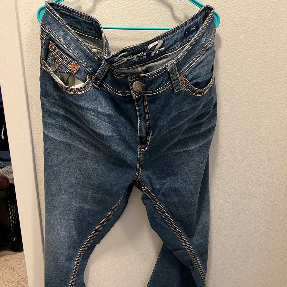 Seven7 boot cut plus size jeans.